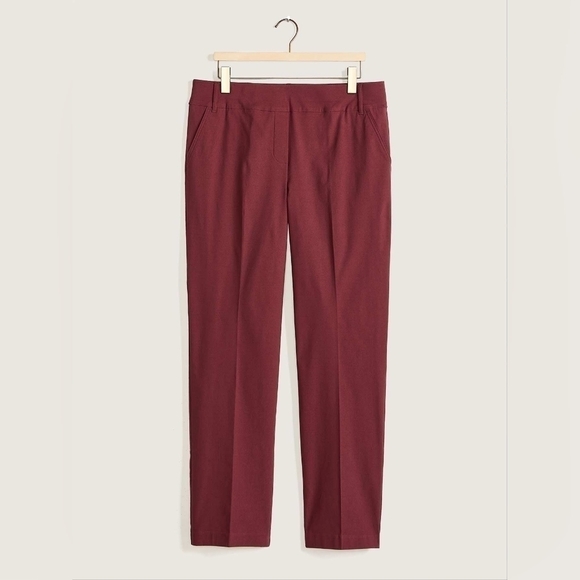 30P - In Every Story | Savvy Universal Fit Straight Leg Pant  - Maroon - Picture 3 of 4